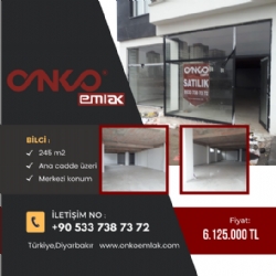 Diyarbakır  Winstown AVM Yanı Stılık 245m2 Dükkan
